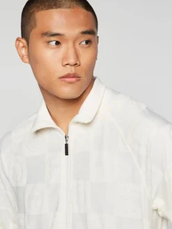 Anzio Zip-Up Track Jacket-Gardenia