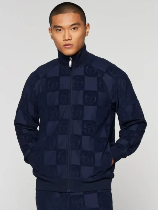 Anzio Zip-Up Track Jacket-Maritime Blue