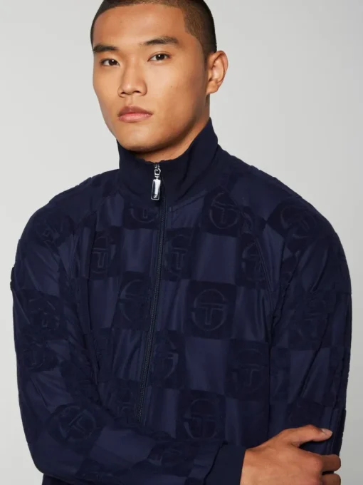 Anzio Zip-Up Track Jacket-Maritime Blue