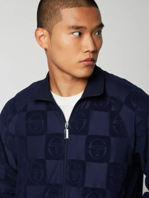 Anzio Zip-Up Track Jacket-Maritime Blue
