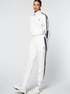 Atri Velour Track Pant- Gardenia