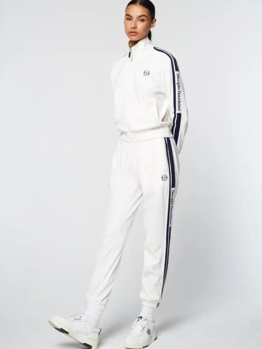Atri Velour Track Pant- Gardenia