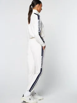 Atri Velour Track Pant- Gardenia