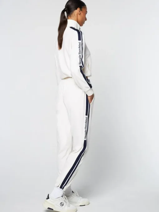Atri Velour Track Pant- Gardenia