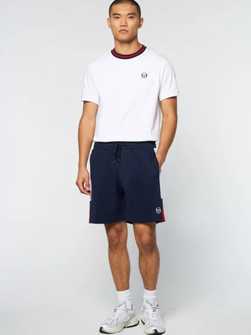 Cole Shorts- Maritime Blue/ White