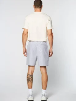 Cosimo Oxford Shorts- Maritime Blue