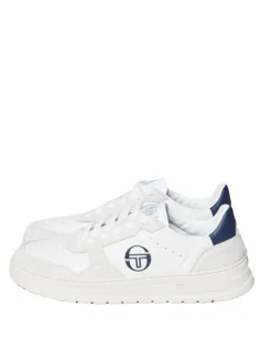 Court Classic Mp Sneaker- White/ Antique White/ Maritime Blue
