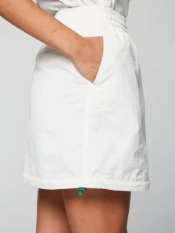 Crew Woven Skirt- Gardenia