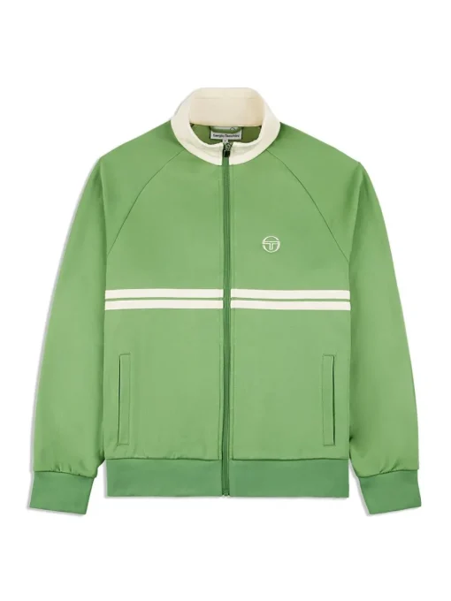 Dallas Track Jacket Archivio- Jade Green/ Pearl Ivory