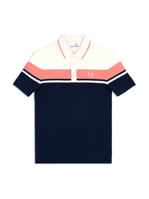 Damarindo Polo Archivio- Gardenia/ Maritime Blue