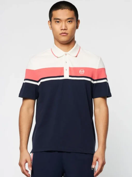 Damarindo Polo Archivio- Gardenia/ Maritime Blue