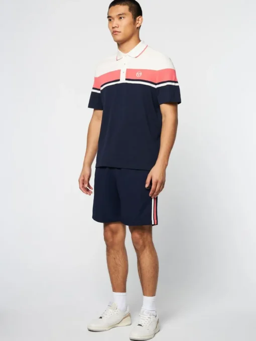 Damarindo Polo Archivio- Gardenia/ Maritime Blue