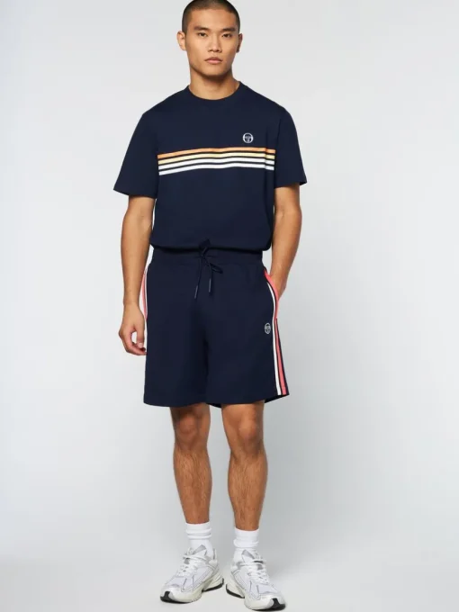 Damarindo Short Archivio- Gardenia/ Maritime Blue