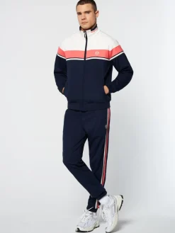 Damarindo Track Jacket Archivio- Gardenia/ Maritime Blue