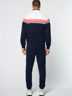 Damarindo Track Jacket Archivio- Gardenia/ Maritime Blue