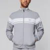 Damarindo Track Jacket- Sleet/ White