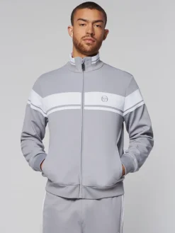 Damarindo Track Jacket- Sleet/ White