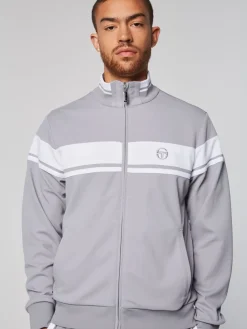 Damarindo Track Jacket- Sleet/ White