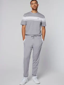 Damarindo Track Pant- Sleet/ White
