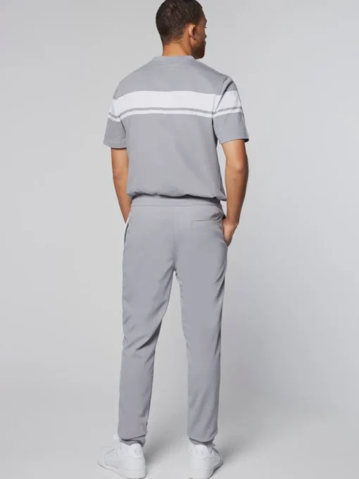 Damarindo Track Pant- Sleet/ White