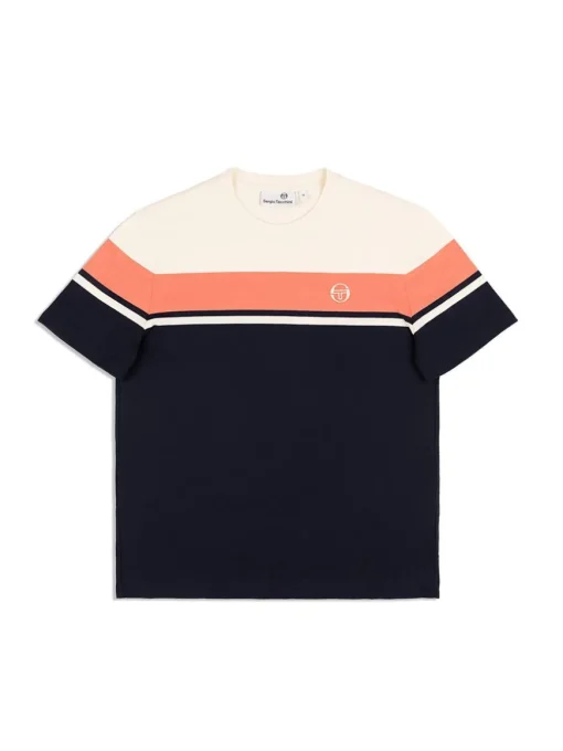 Damarindo T-Shirt Archivio -Gardenia/ Maritime Blue