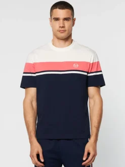 Damarindo T-Shirt Archivio -Gardenia/ Maritime Blue