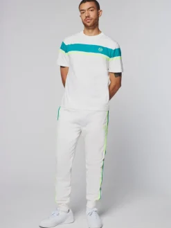 Damarindo T-Shirt- Gardenia/ Blue Grass