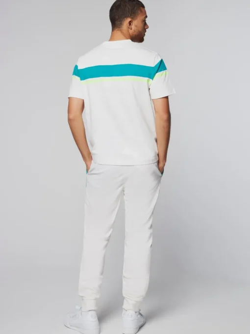 Damarindo T-Shirt- Gardenia/ Blue Grass
