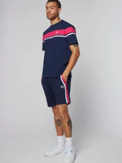 Damarindo T-Shirt- Maritime Blue/ Rasberry
