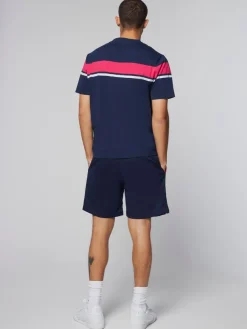 Damarindo T-Shirt- Maritime Blue/ Rasberry