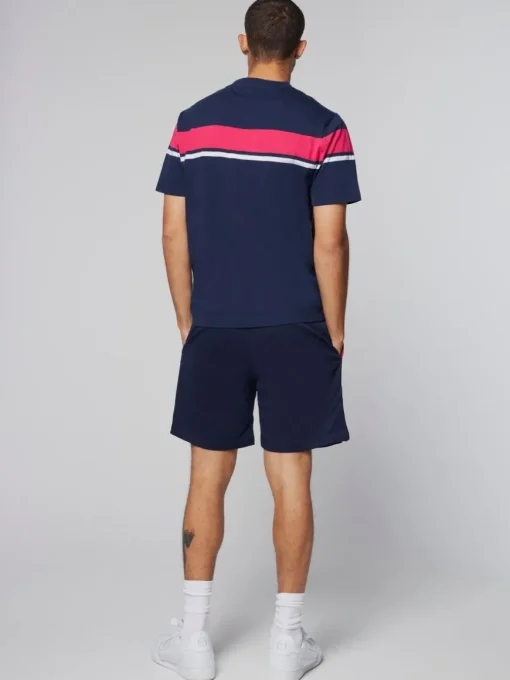 Damarindo T-Shirt- Maritime Blue/ Rasberry