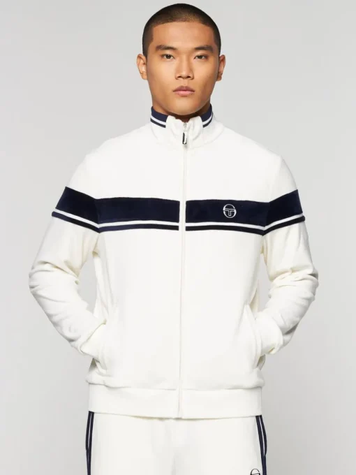 Damarindo Velour Track Jacket- Gardenia