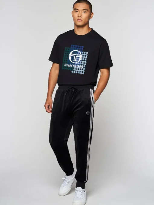 Damarindo Velour Track Pant- Black Beauty