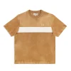 Debossed Damarindo Velour T-Shirt- Meerkat
