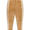 Debossed Damarindo Velour Track Pant- Meerkat