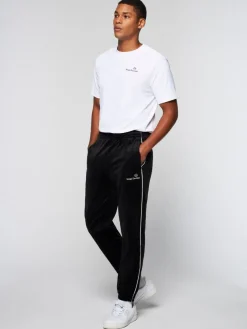 Gallone Velour Track Pant- Black Beauty