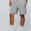 Heritage Logo Short-Heather Grey