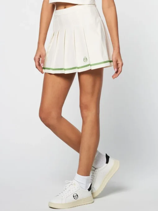 Kalkman Tennis Skirt- Gardenia