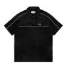 Lioni Velour Polo Archivio- Black Beauty