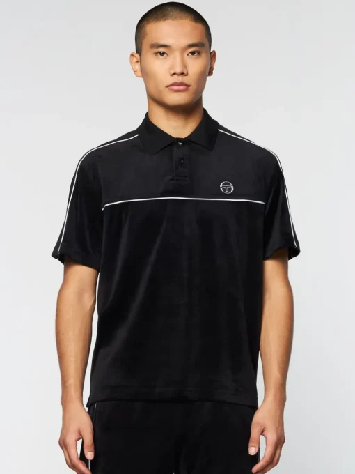Lioni Velour Polo Archivio- Black Beauty