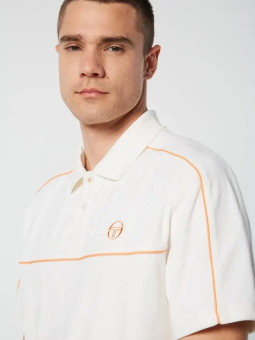Lioni Velour Polo Archivio- Gardenia