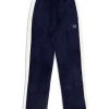 Miss Carlotta Velour Track Pant- Maritime Blue