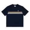 New Melfi T-Shirt- Maritime Blue/ White