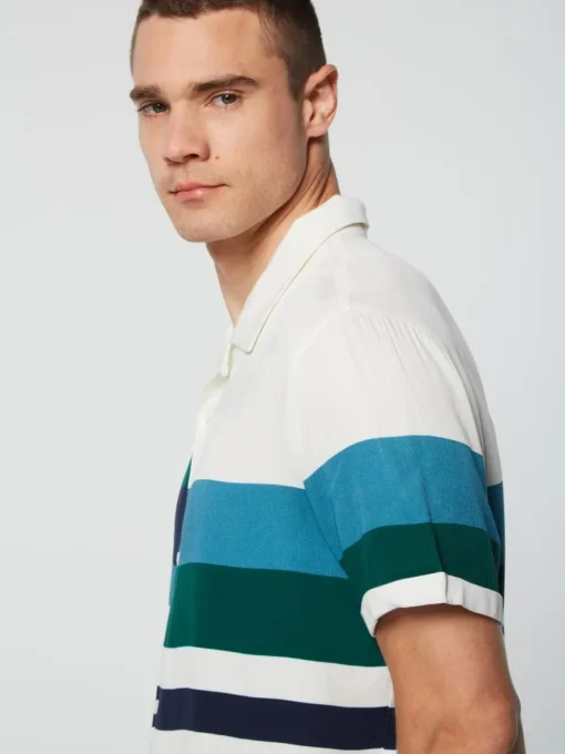 Pennellata Cabana Shirt- Gardenia/ Multi