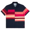 Pennellata Cabana Shirt- Maritime Blue/ Multi