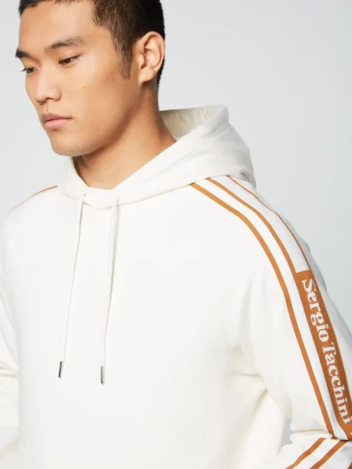 Pereto Tape Hoodie- Gardenia