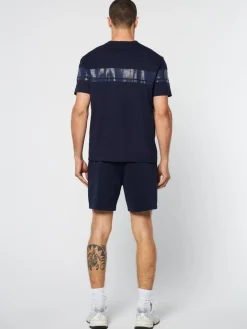 Perforata T-Shirt- Maritime Blue