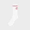 Prep Crew High Socks- White