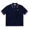 Primo Velour Polo- Maritime Blue