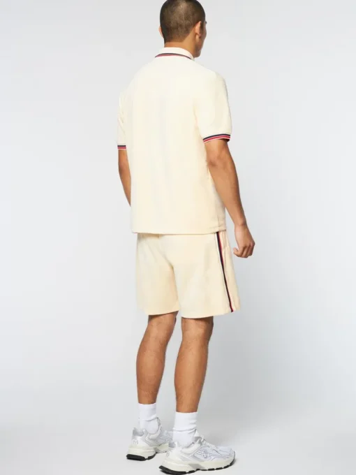 Primo Velour Polo- Pearl Ivory